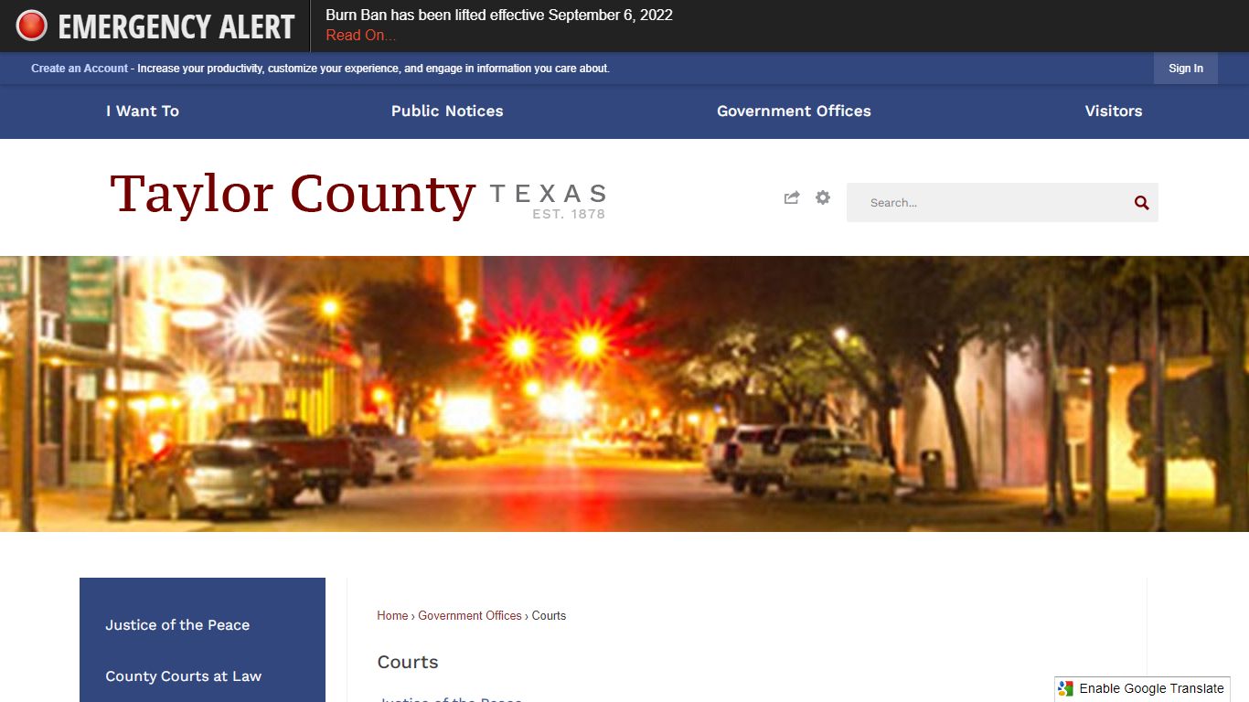 Courts | Taylor County, TX - Official Website